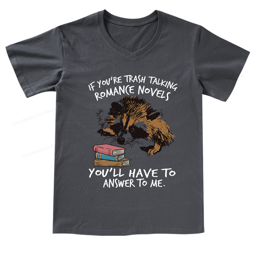 Pagewings Talking Ronan E Novels V-neck T-shirt