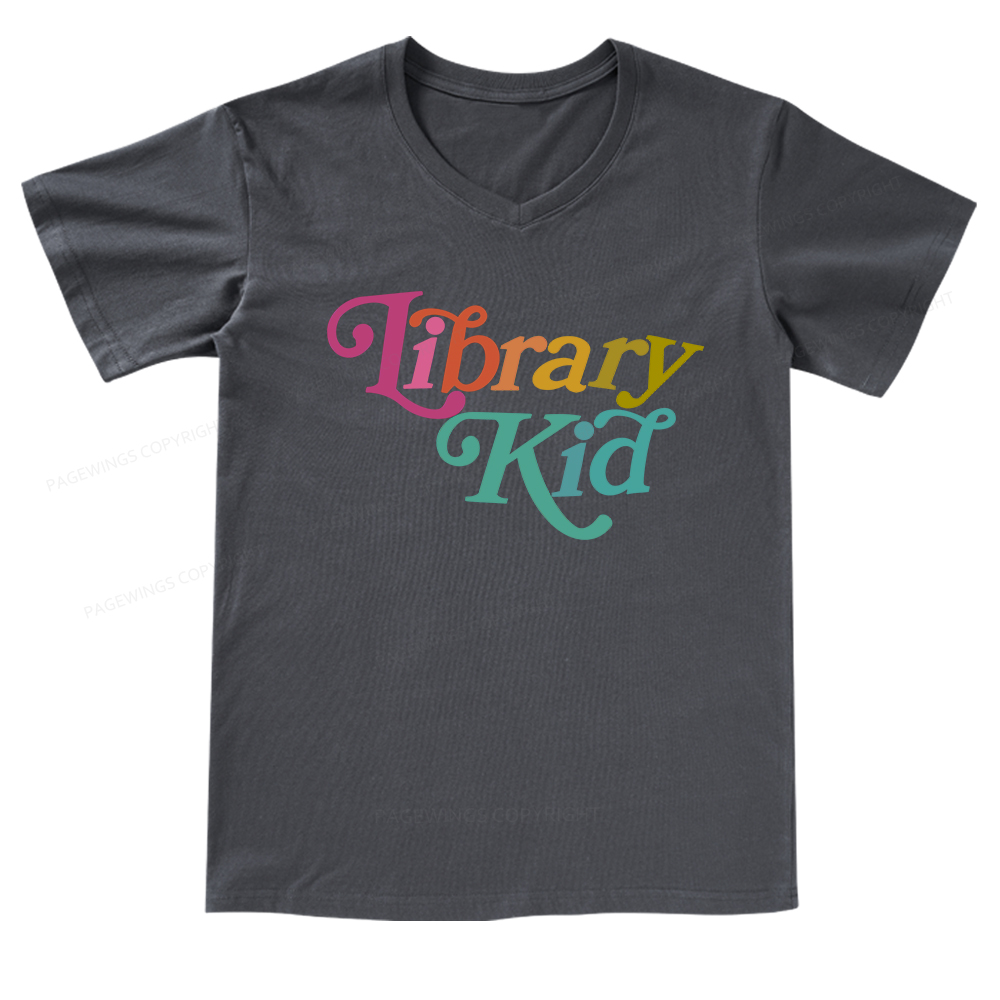 Pagewings Library Shirt Librarian Shirt V-neck T-shirt