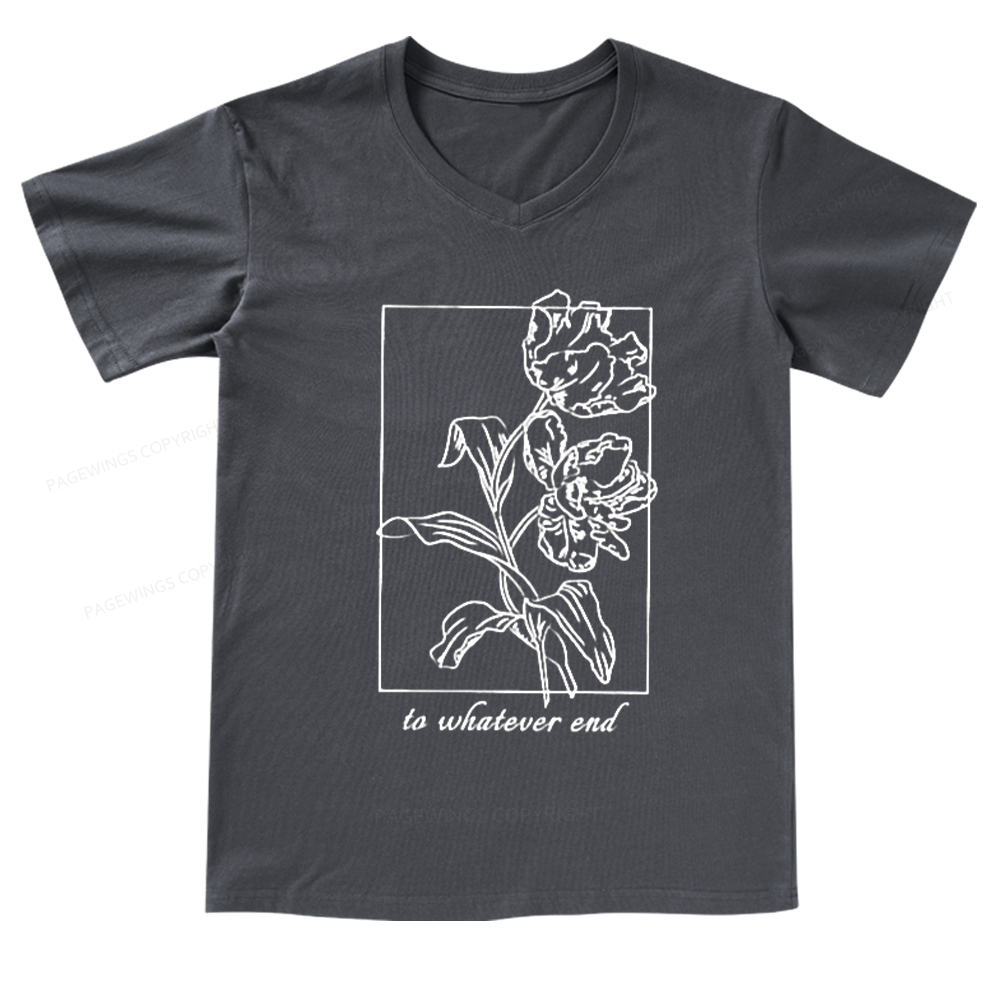 Pagewings To Whatever End t-shirt  V-neck T-shirt