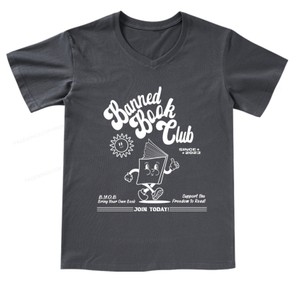 Pagewings Read Banned Books V-neck T-shirt