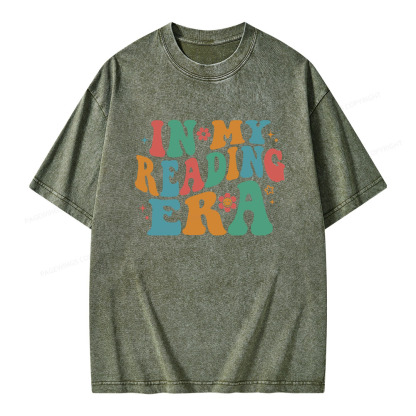 Pagewings In My Reading Era Unisex Washed T-shirt