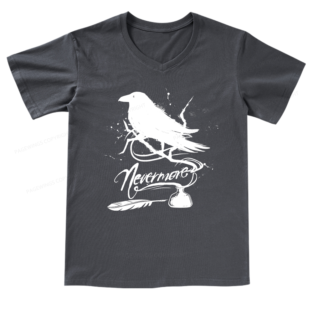 Pagewings Nevermore V-neck T-shirt