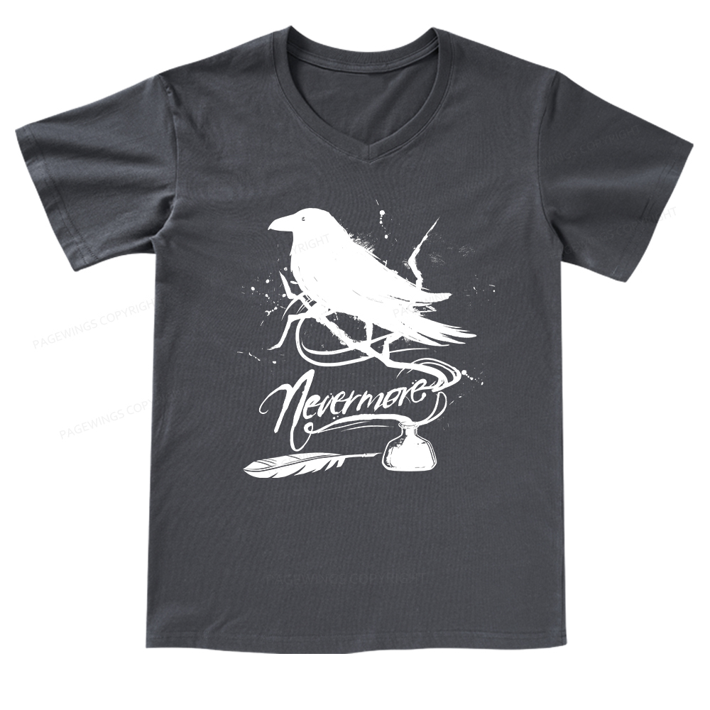 Pagewings Nevermore V-neck T-shirt