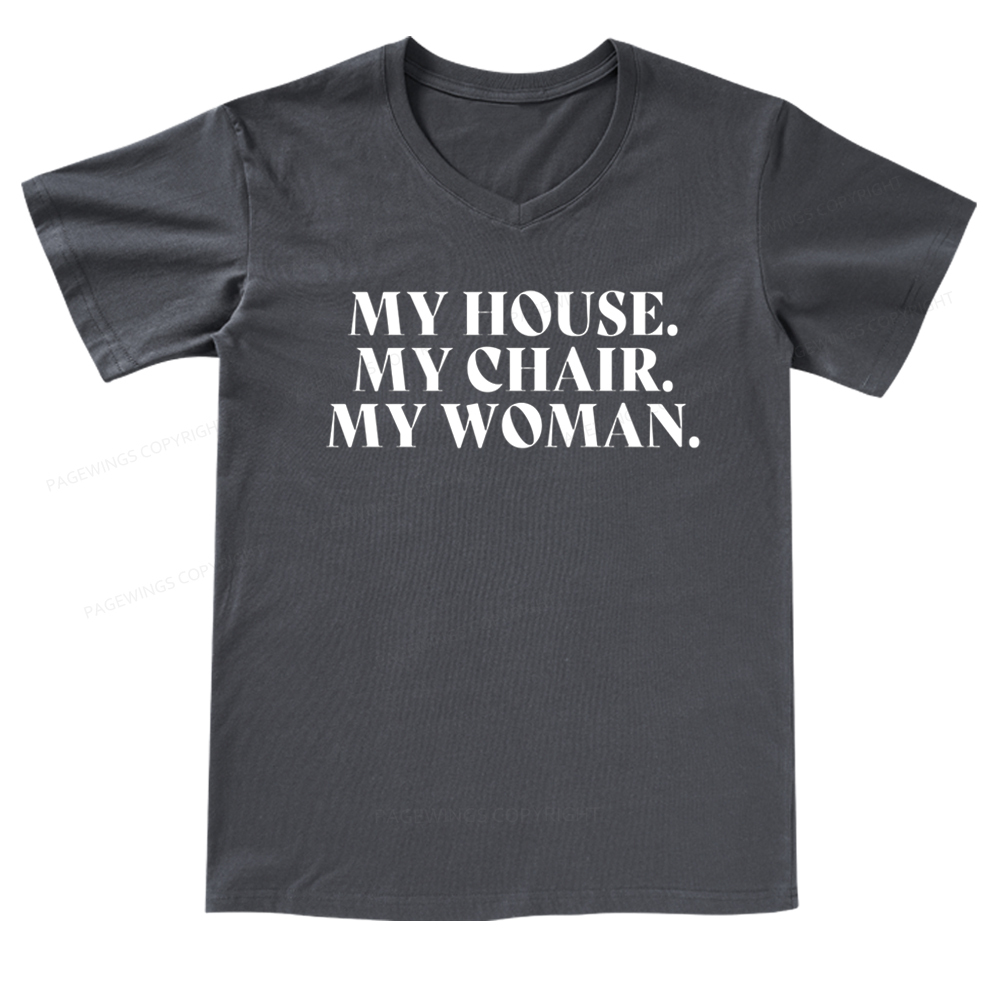 Pagewings My House Fourth Wing Classic T-Shirt V-neck T-shirt