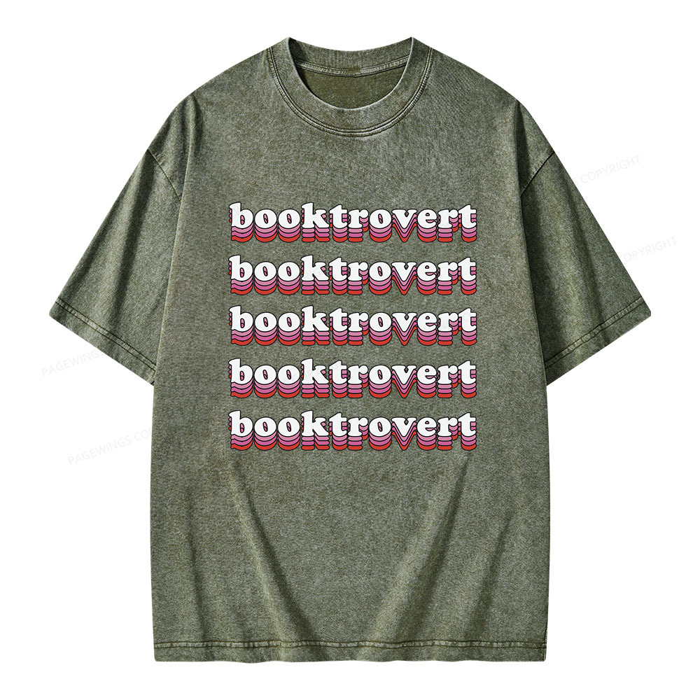 Pagewings Booktrovert Unisex Washed T-shirt