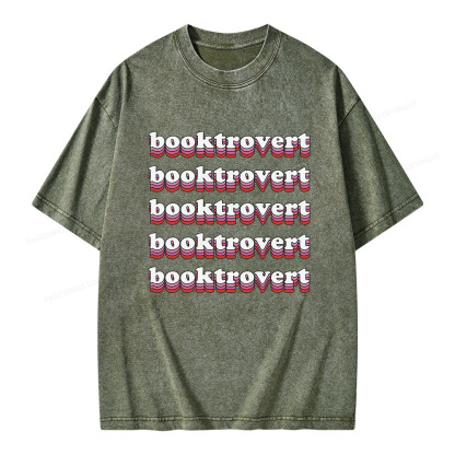 Pagewings Booktrovert Unisex Washed T-shirt