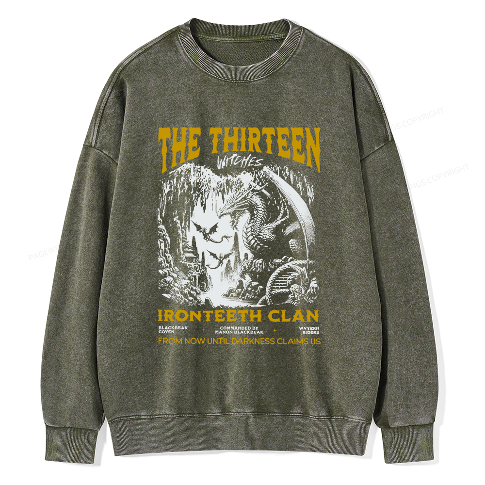 Pagewings The Thirteen Unisex Washed Sweatshirt