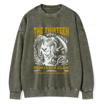 Pagewings The Thirteen Unisex Washed Sweatshirt