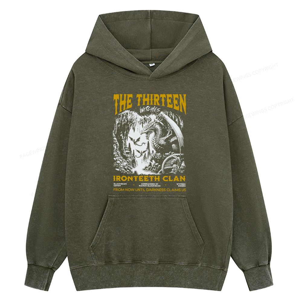Pagewing Reading Rainbow Unisex Washed Hoodie