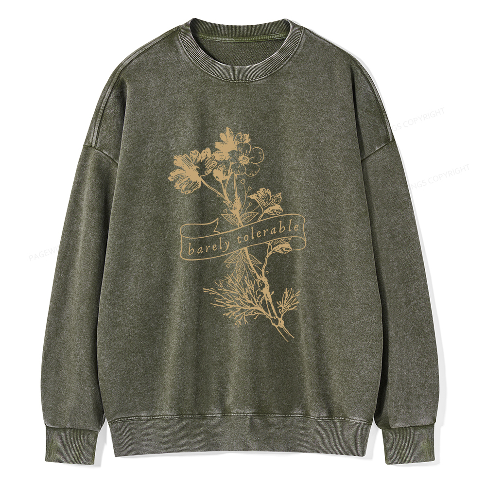 Pagewings Pride And Prejudice Jane Austen Unisex Washed Sweatshirt