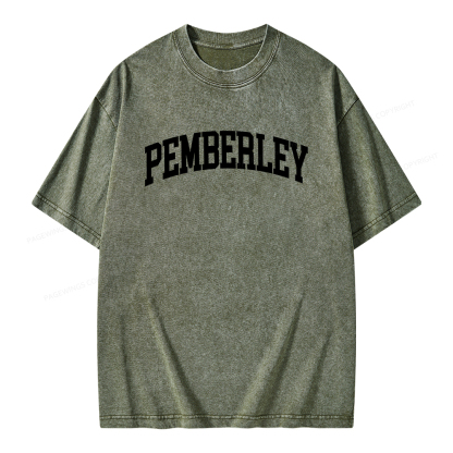 Pagewings Pride and Prejudice Pemberley Bookworm Unisex Washed T-shirt