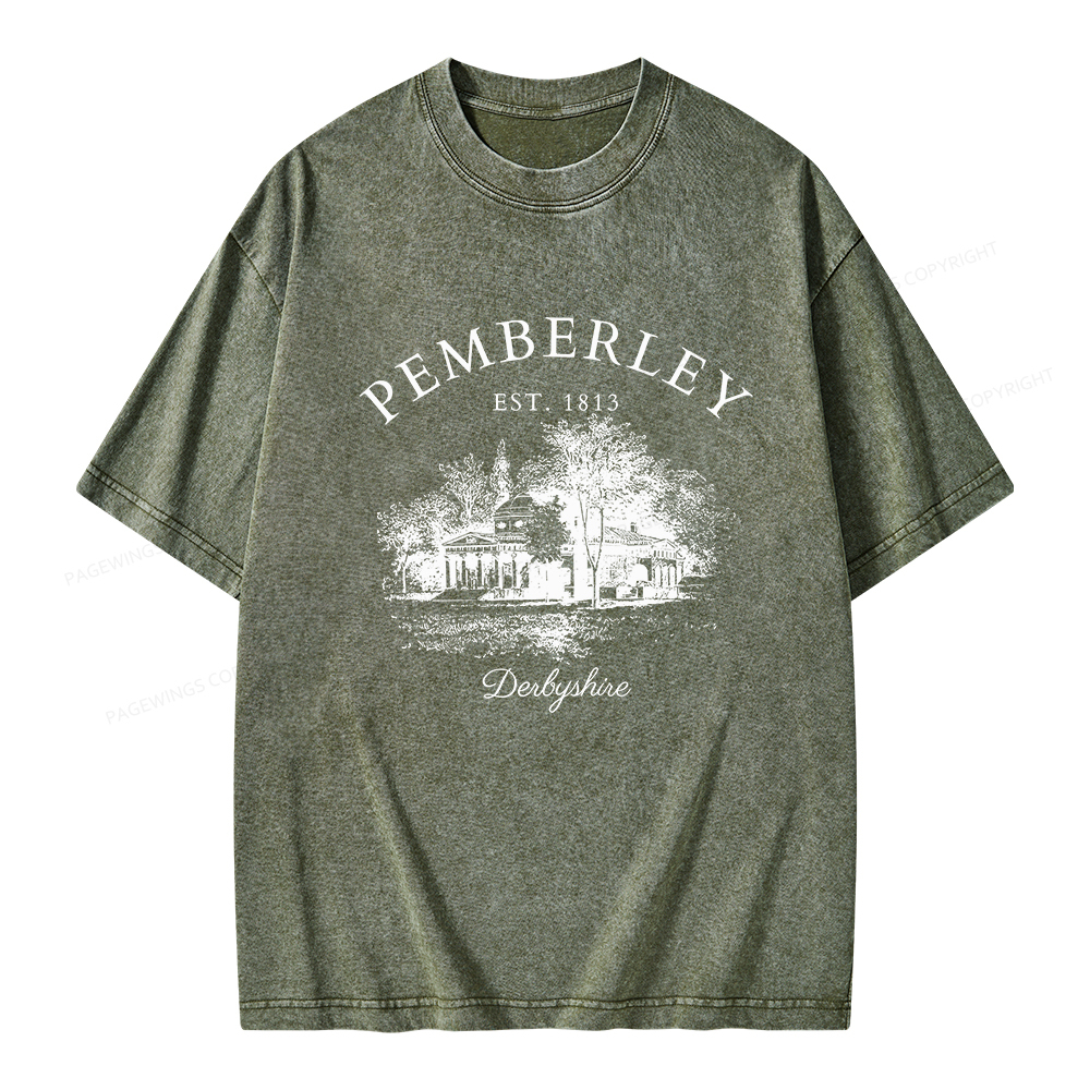 Pagewings Pride and Prejudice Unisex Washed T-shirt