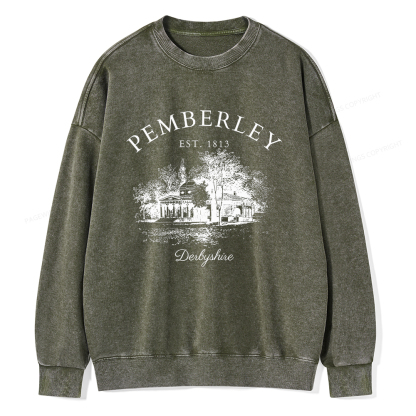 Pagewings Pride and Prejudice Unisex Washed Sweatshirt