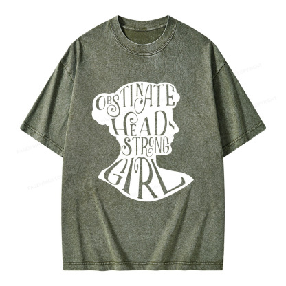 Pagewings Obstinate, Headstrong Girl  Unisex Washed T-shirt