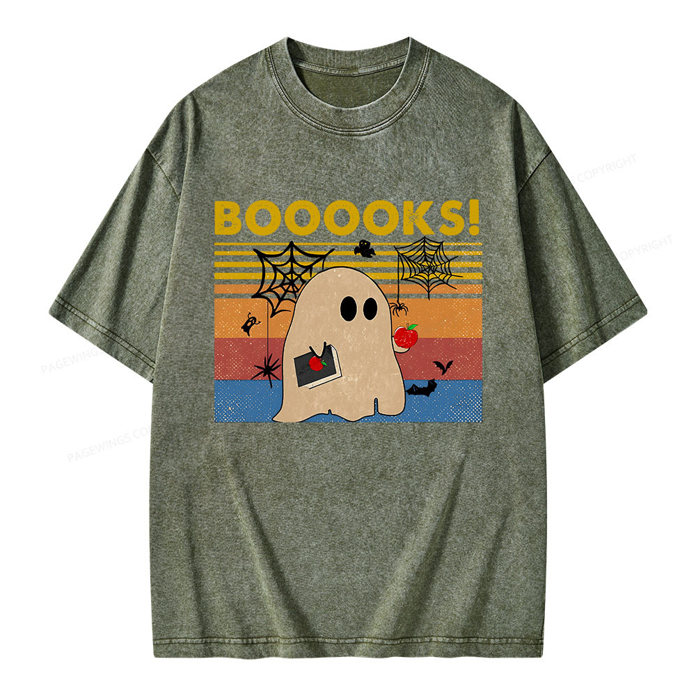 Pagewings Booooks Unisex Washed T-shirt