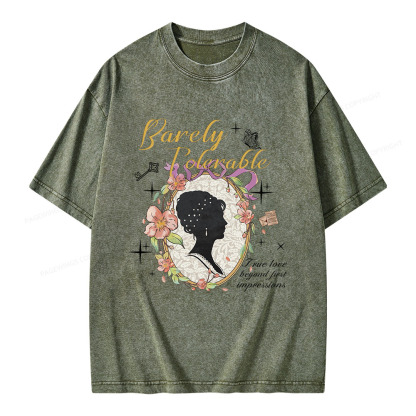 Pagewings True Love Beyond First Impressions Unisex Washed T-shirt