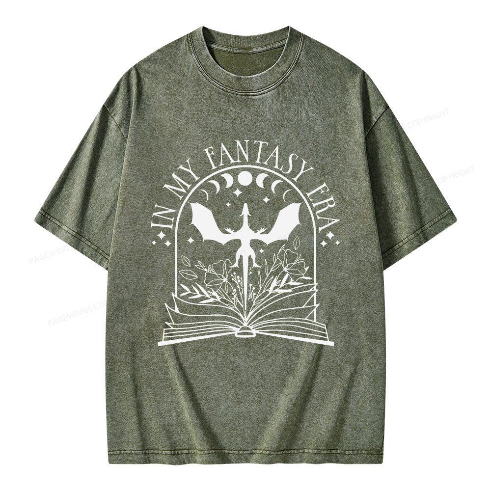 Pagewings In My Fantasy Era Unisex Washed T-shirt
