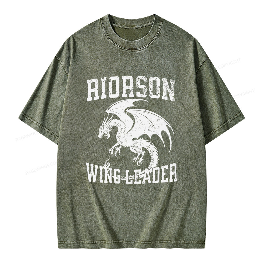 Pagewings Riorson Wing-Leader Unisex Washed T-shirt