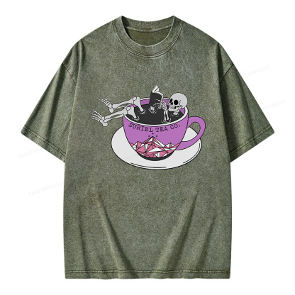 Pagewings Suriel Tea Co Unisex Washed T-shirt