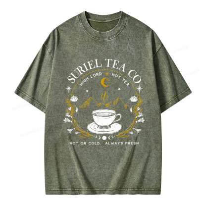 Pagewings Suriel Tea Co Unisex Washed T-shirt
