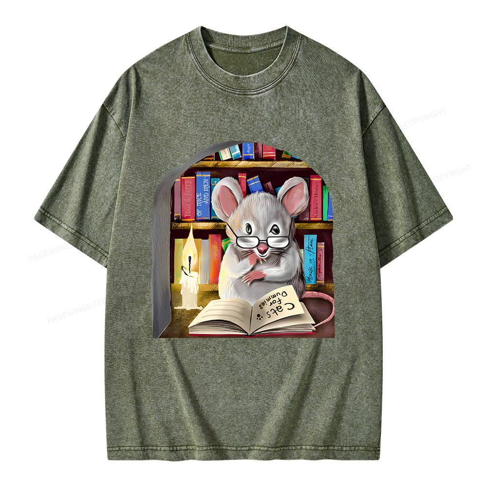 Pagewings Cats For Dummies Unisex Washed T-shirt