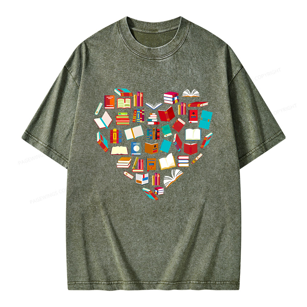 Pagewings Book Lover Unisex Washed T-shirt