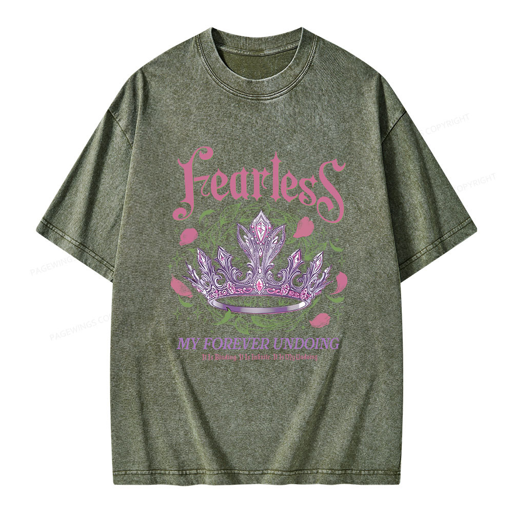 Pagewings Fearless Bookish Unisex Washed T-shirt