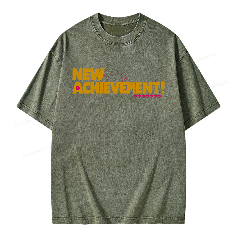 Pagewings New Achievement Unisex Washed T-shirt