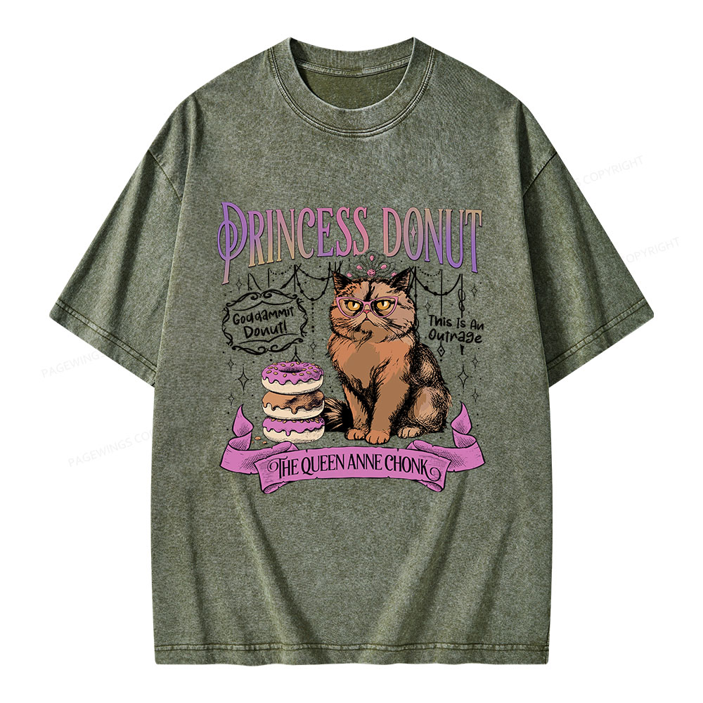 Pagewings Princess Donut Unisex Washed T-shirt