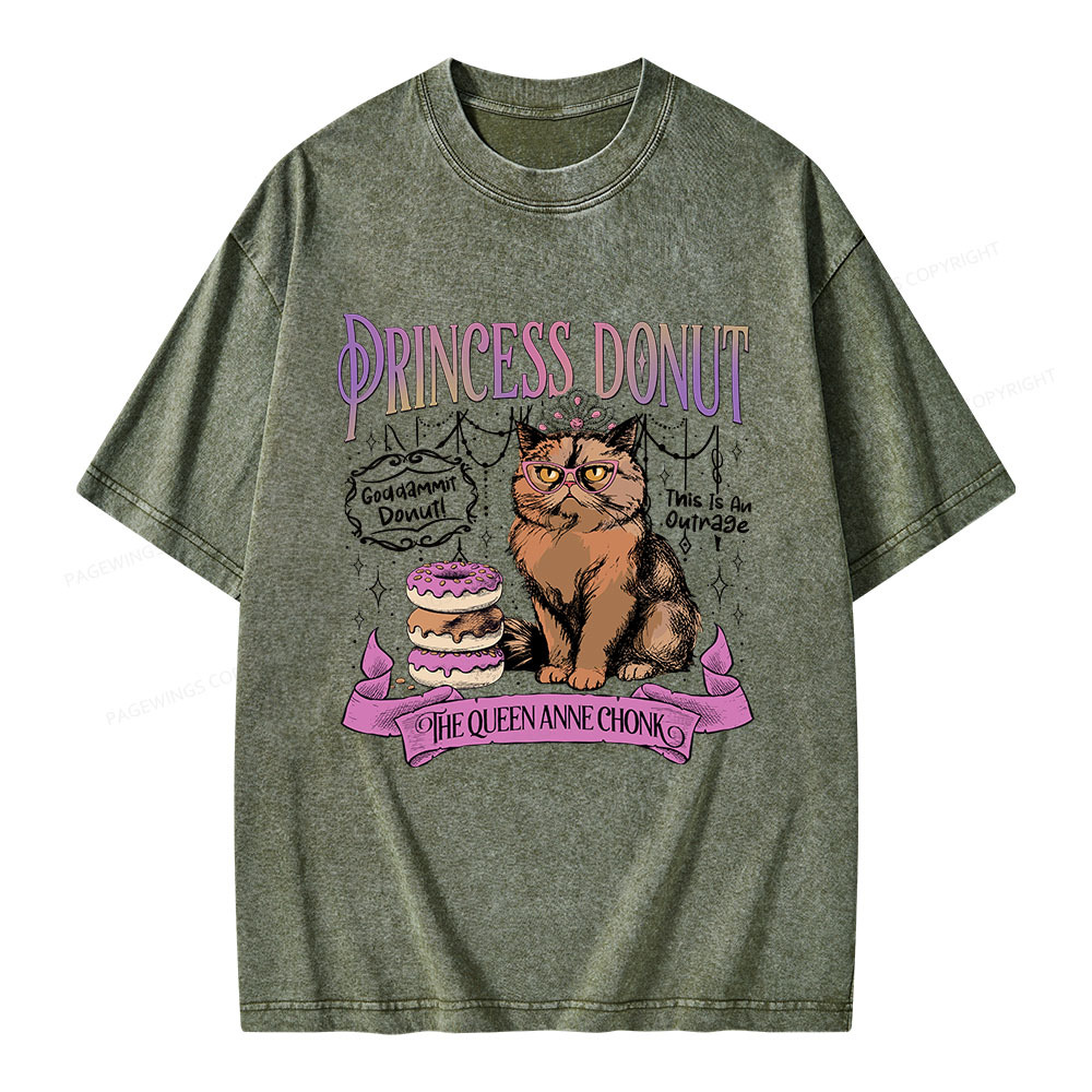 Pagewings Princess Donut Unisex Washed T-shirt