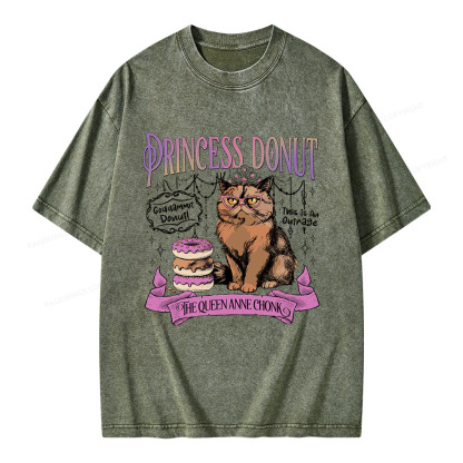 Pagewings Princess Donut Unisex Washed T-shirt