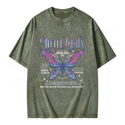 Pagewings Little Osha Butterfly Unisex Washed T-shirt