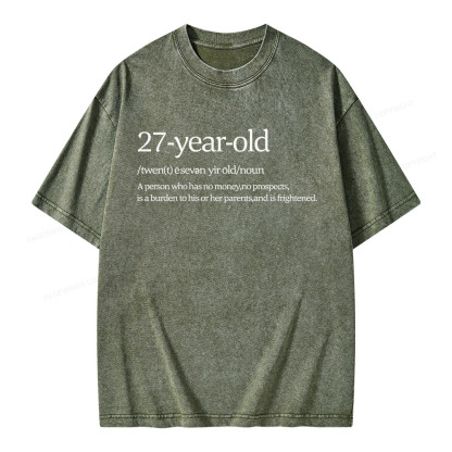 Pagewings 27 Year Old Unisex Washed T-shirt