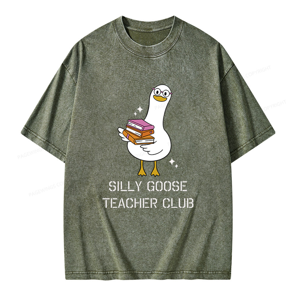 Pagewings Silly Goose Unisex Washed T-shirt