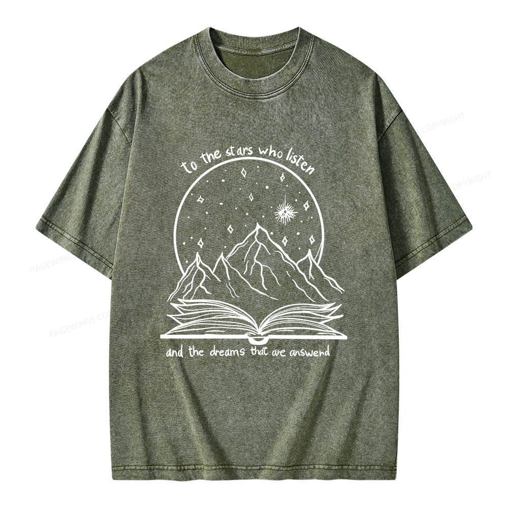 Pagewings The Dreams That Are Answered Unisex Washed T-shirt
