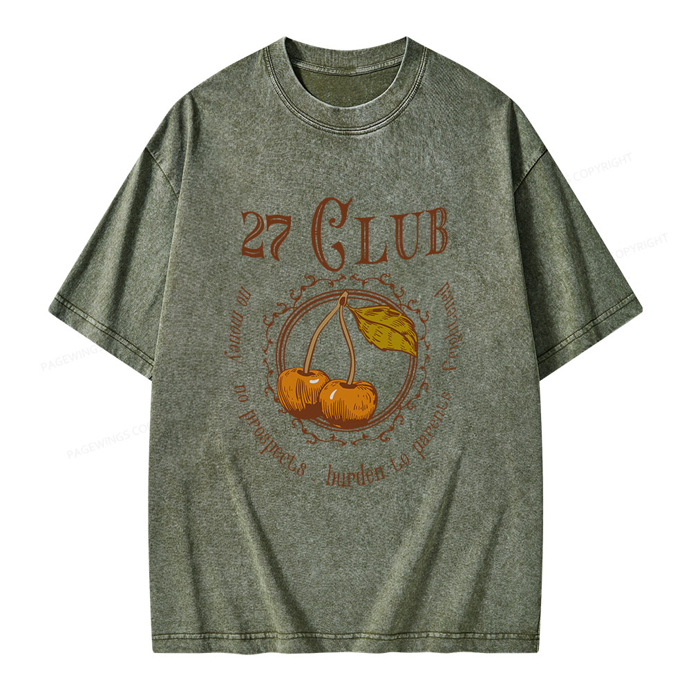 Pagewings 27 Club Unisex Washed T-shirt