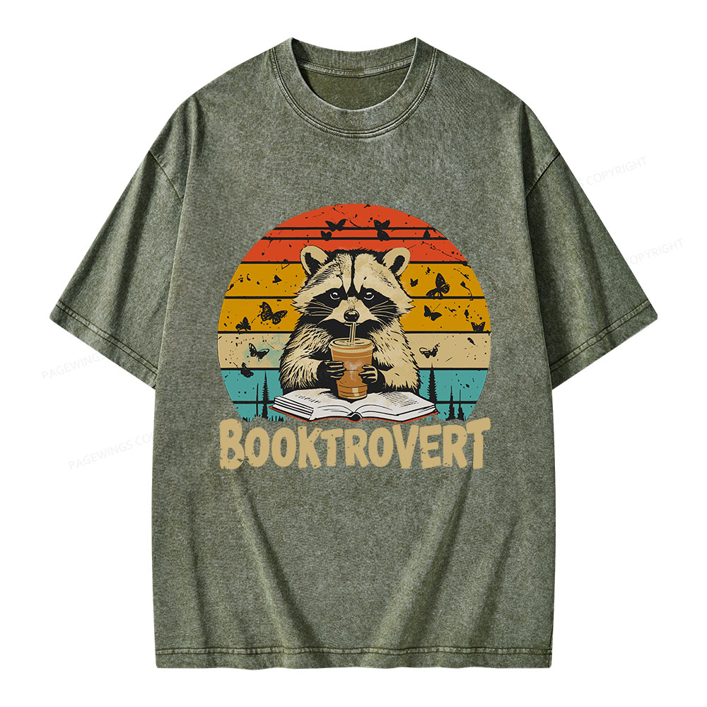 Pagewings Booktrovert Unisex Washed T-shirt