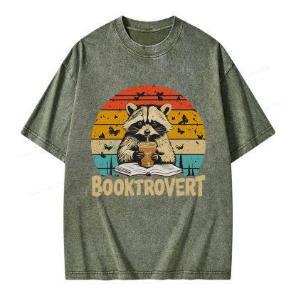 Pagewings Booktrovert Unisex Washed T-shirt