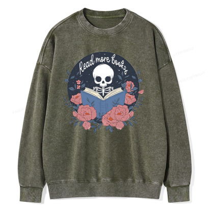 Pagewings read  more  books Unisex Washed Sweatshirt