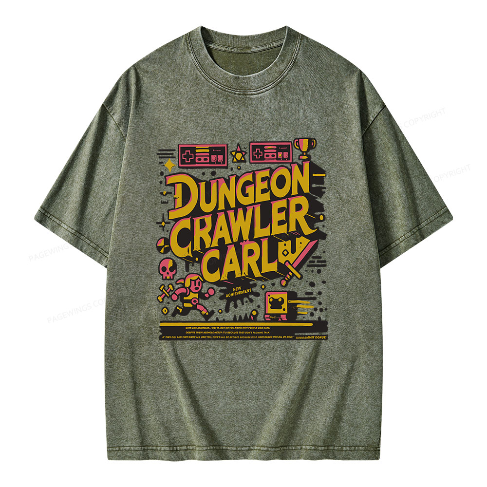 Pagewings Book New Achievement Unisex Washed T-shirt