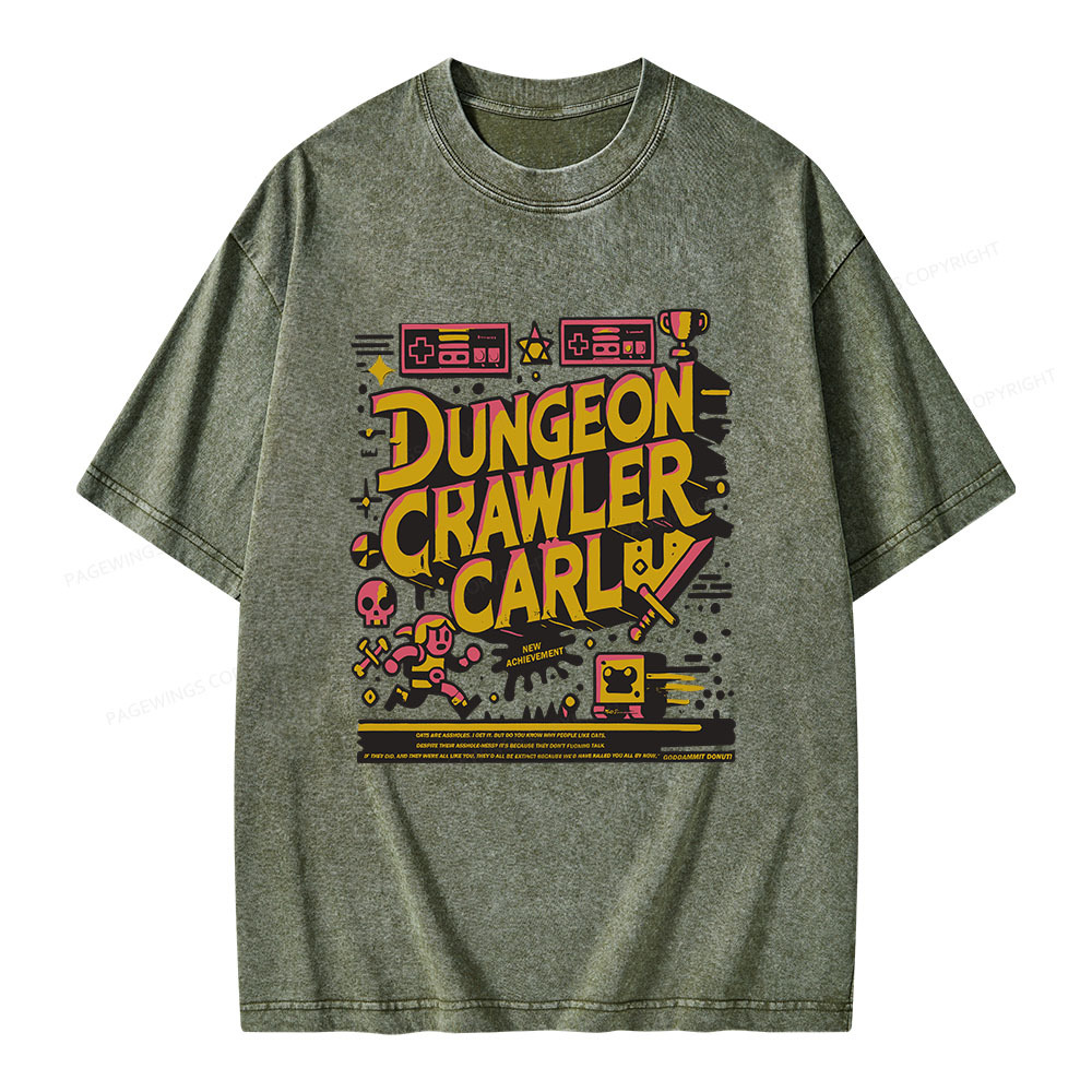 Pagewings Book New Achievement Unisex Washed T-shirt