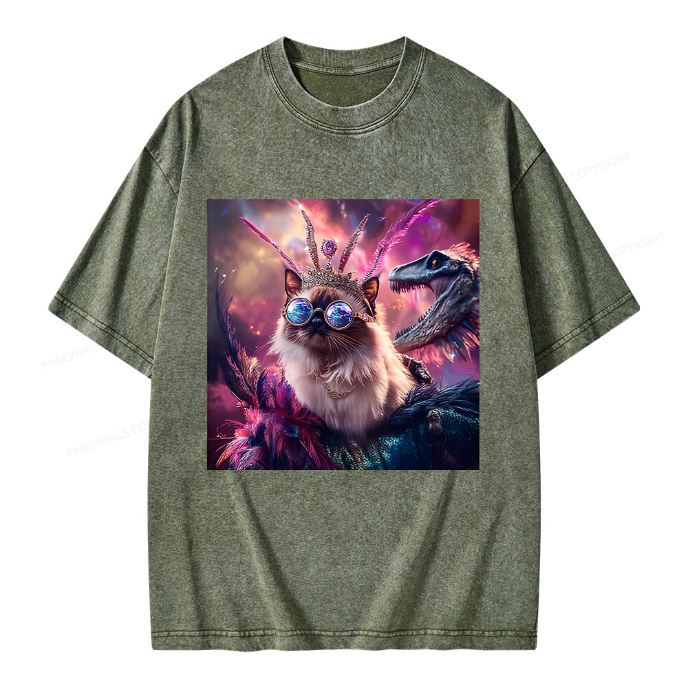 Pagewings Princess Donut & Mongo Unisex Washed T-shirt