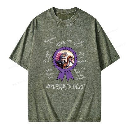 Pagewings Princess Donut & Mongo Unisex Washed T-shirt