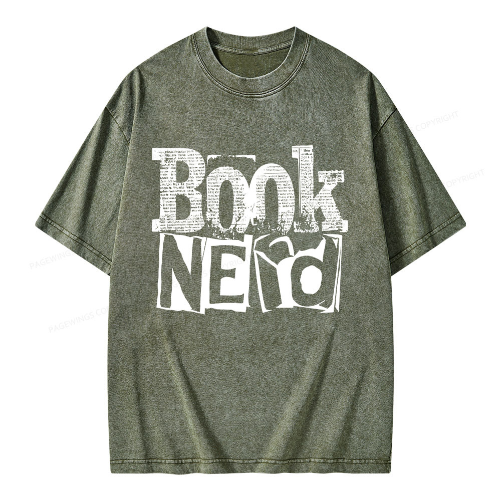 Pagewings Booknerd Unisex Washed T-shirt