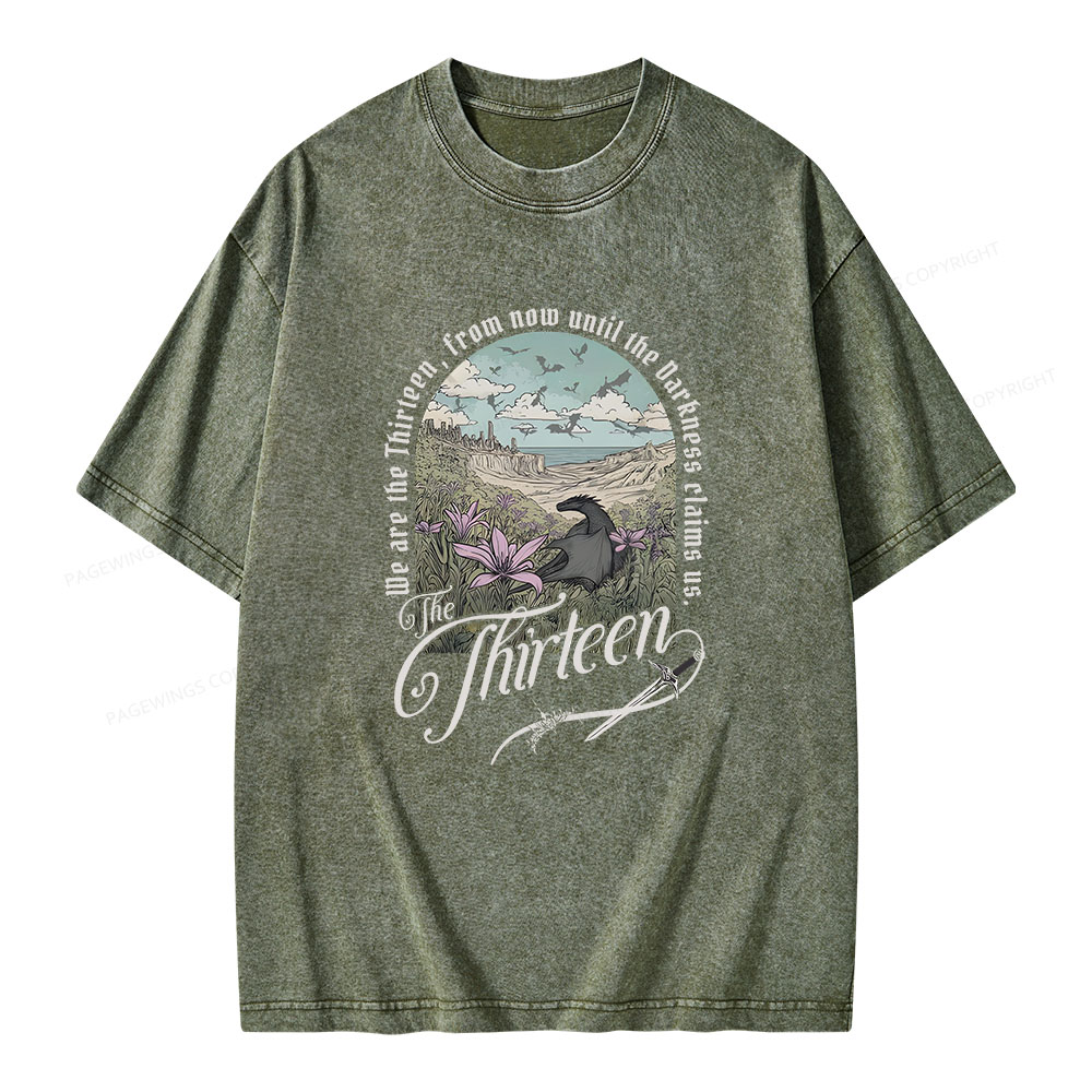 Pagewings The Thirteen Unisex Washed T-shirt