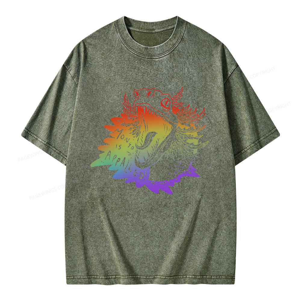 Pagewings Mongo Is Appalled Unisex Washed T-shirt