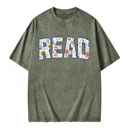 Pagewings Read Unisex Washed T-shirt