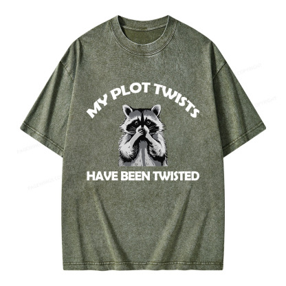 Pagewings My Plot Twists Have Been Twisted Unisex Washed T-shirt