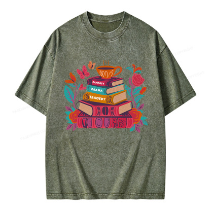 Pagewings Book Lover Unisex Washed T-shirt