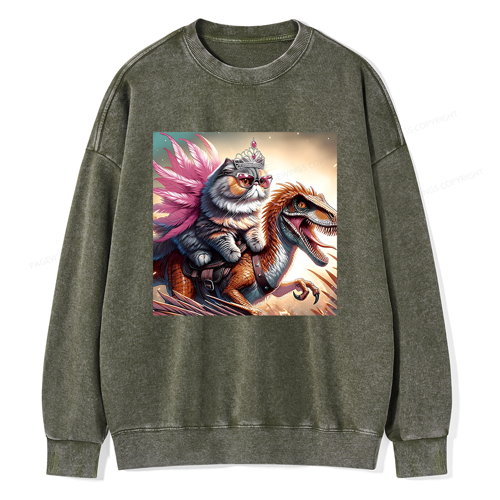 Pagewings Dungeon Crawler Unisex Washed Sweatshirt